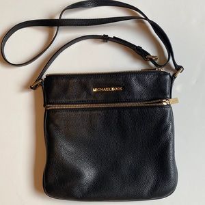 Michael Kors black leather crossbody